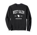 West Salem Wisconsin Wi Athletic Sweatshirt - Graphic Print for Adults - T-Shirt, Sweatshirt, Hoodie