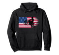 American Flag Motocross Dirt Biker Hoodie - Minimalist Print Men Women - T-Shirt, Sweatshirt, Hoodie