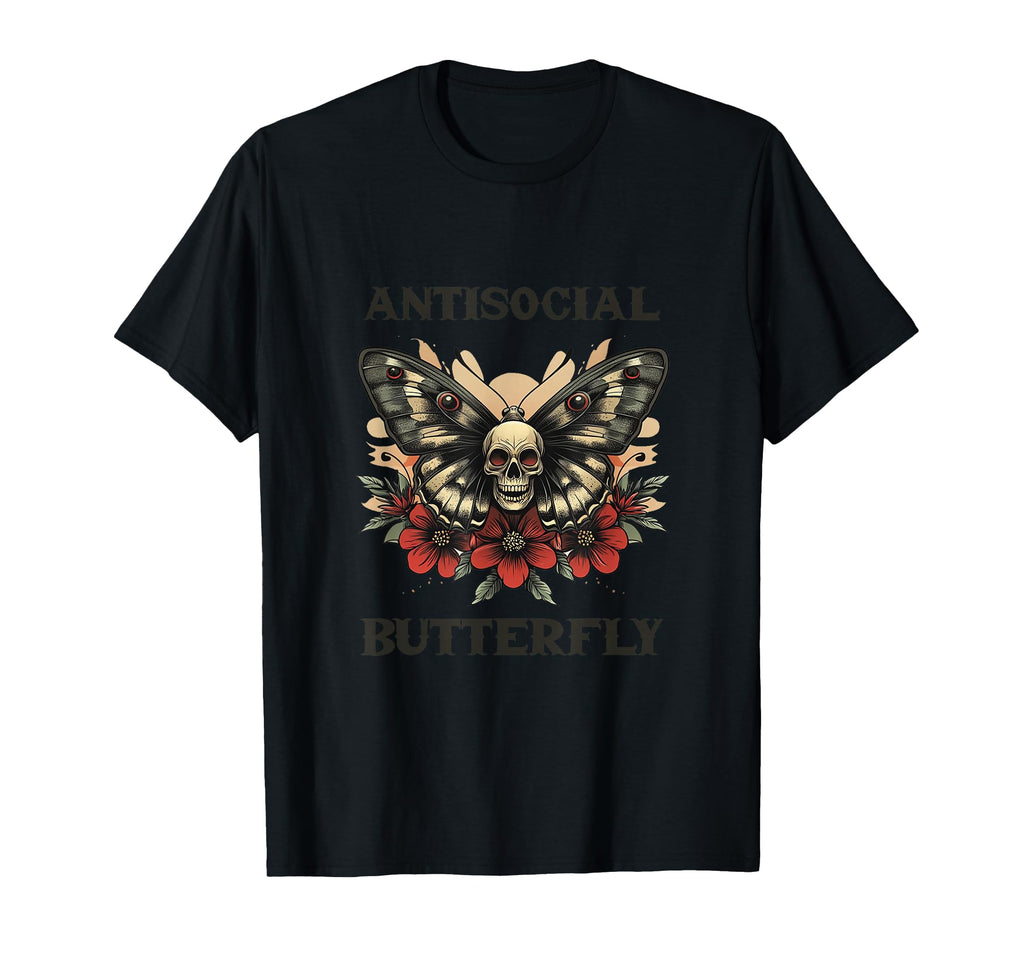 Antisocial Butterfly Gift T-Shirt - Streetwear Style Men Women - T-Shirt, Sweatshirt, Hoodie
