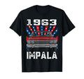 American Flag 1963 63 Impala Old School T-Shirt - Minimalist Print Unisex - T-Shirt, Sweatshirt, Hoodie