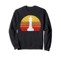 White King Chess Piece 80S Sunset Sweatshirt - Trendy Graphic for Adults - T-Shirt, Sweatshirt, Hoodie