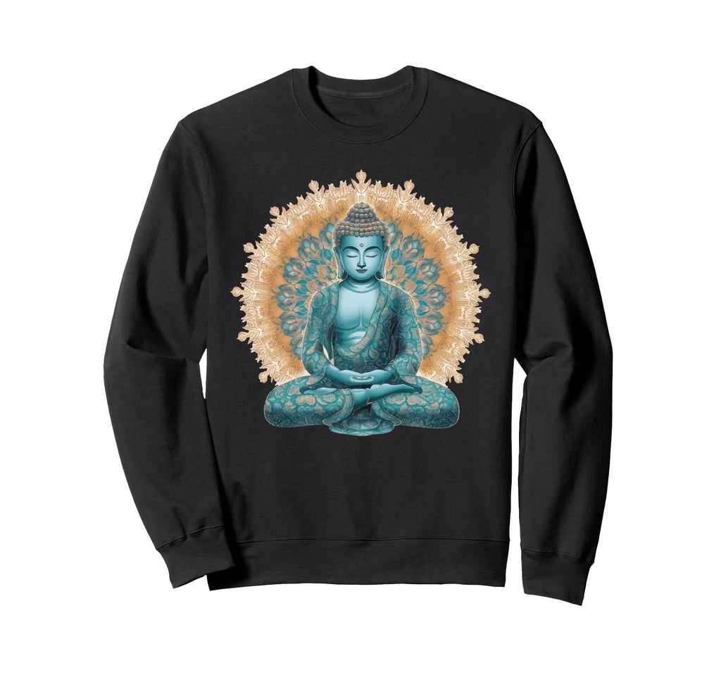 Buddha Statue Yoga Meditation Sweatshirt - Aesthetic Graphic Men Women - T-Shirt, Sweatshirt, Hoodie