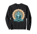 Buddha Statue Yoga Meditation Sweatshirt - Aesthetic Graphic Men Women - T-Shirt, Sweatshirt, Hoodie