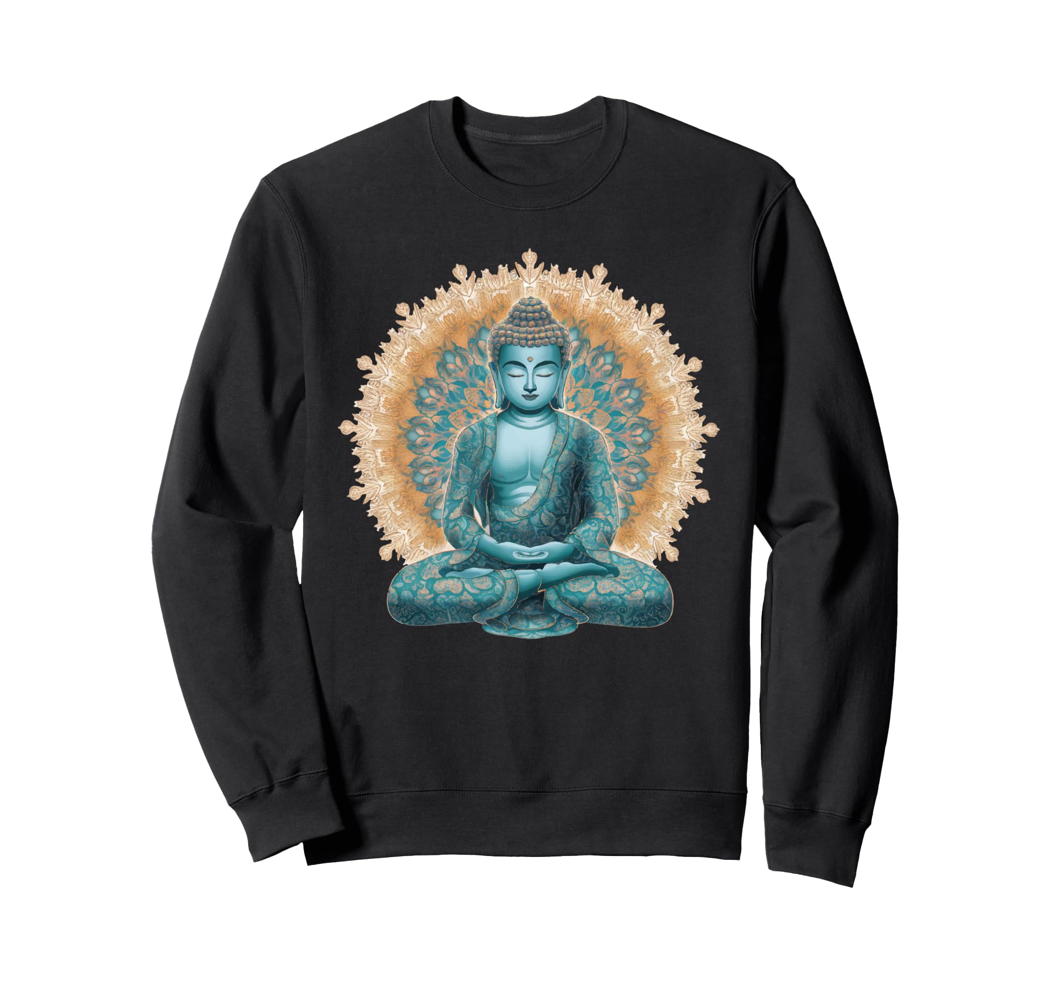 Buddha Statue Yoga Meditation Sweatshirt - Aesthetic Graphic Men Women - T-Shirt, Sweatshirt, Hoodie