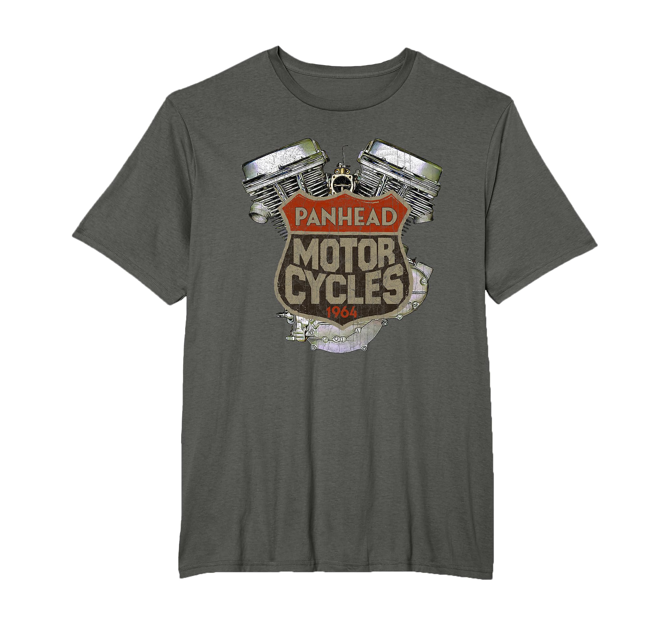 1964 Panhead Motorcycle Distressed Biker T-Shirt - Streetwear Style Unisex - T-Shirt, Sweatshirt, Hoodie