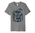 Cowboy Miniature Schnauzer Dog Ufo T-Shirt - Fun Novelty Design Unisex - T-Shirt, Sweatshirt, Hoodie