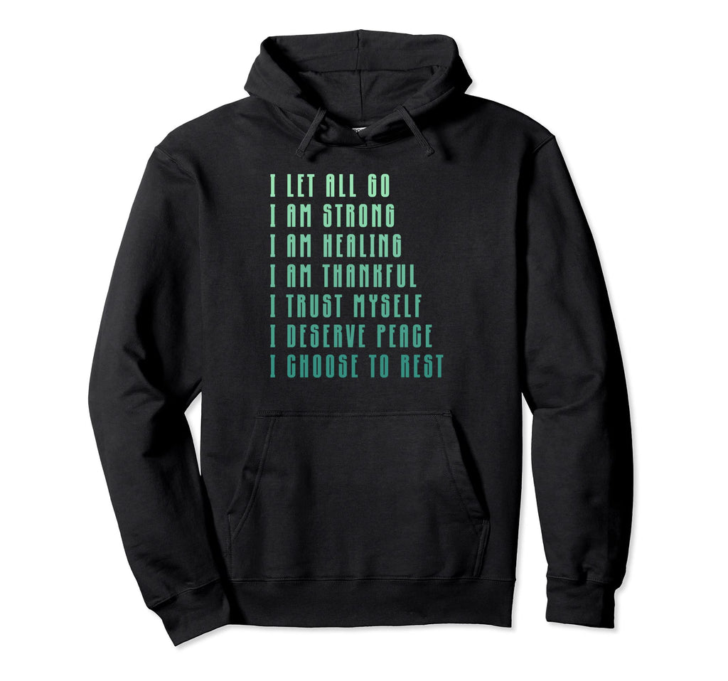 Bedtime Affirmations Adults Physical Self Hoodie - Graphic Print Men Women - T-Shirt, Sweatshirt, Hoodie