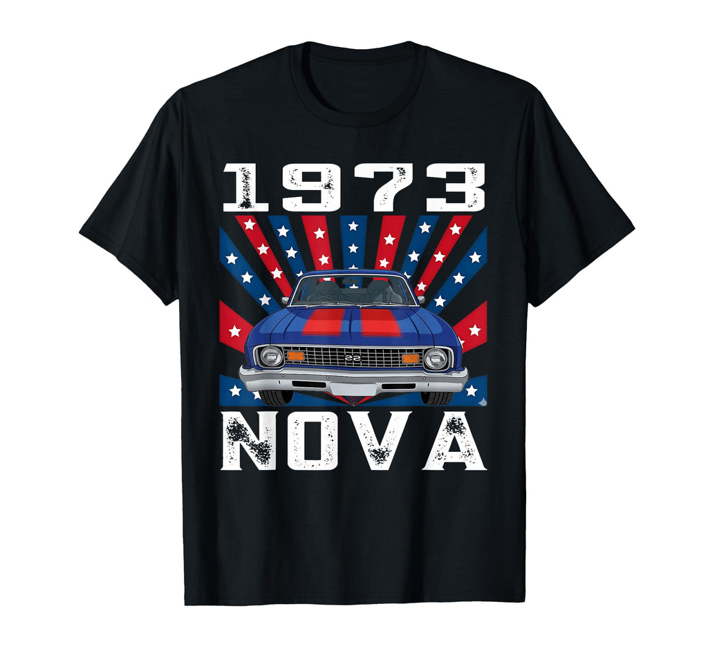 1973 73 Nova Silhouette Muscle Car T-Shirt - Unique Graphic Men Women - T-Shirt, Sweatshirt, Hoodie