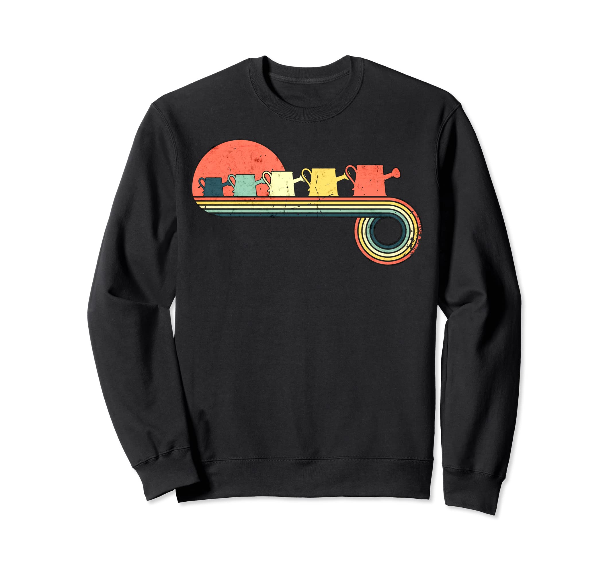Watering Can Sunset Rainbow Sweatshirt - Unique Graphic for Adults - T-Shirt, Sweatshirt, Hoodie