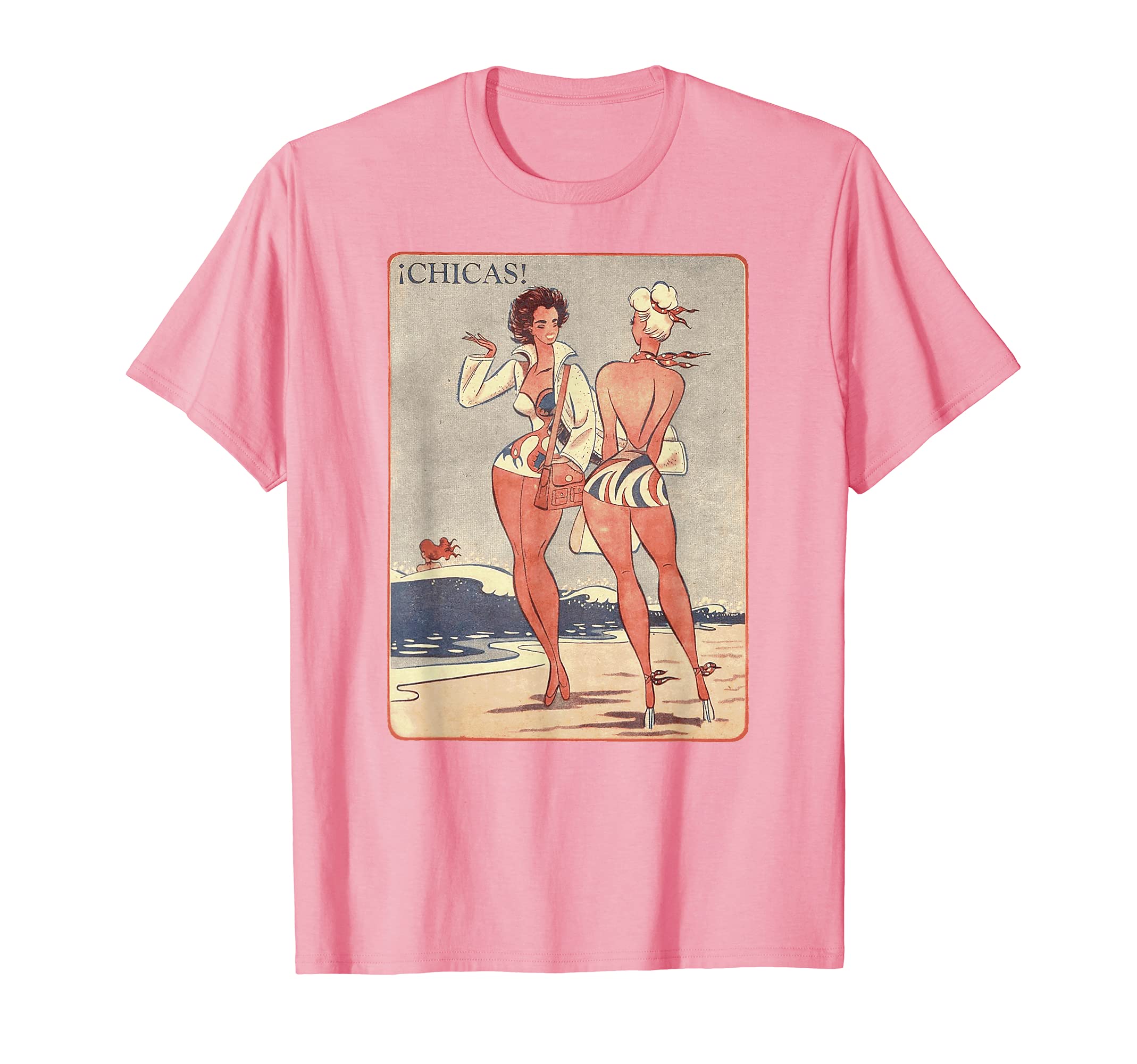 Summertime Pin Up Art Chicas Bikini T-Shirt - Streetwear Style for Adults - T-Shirt, Sweatshirt, Hoodie