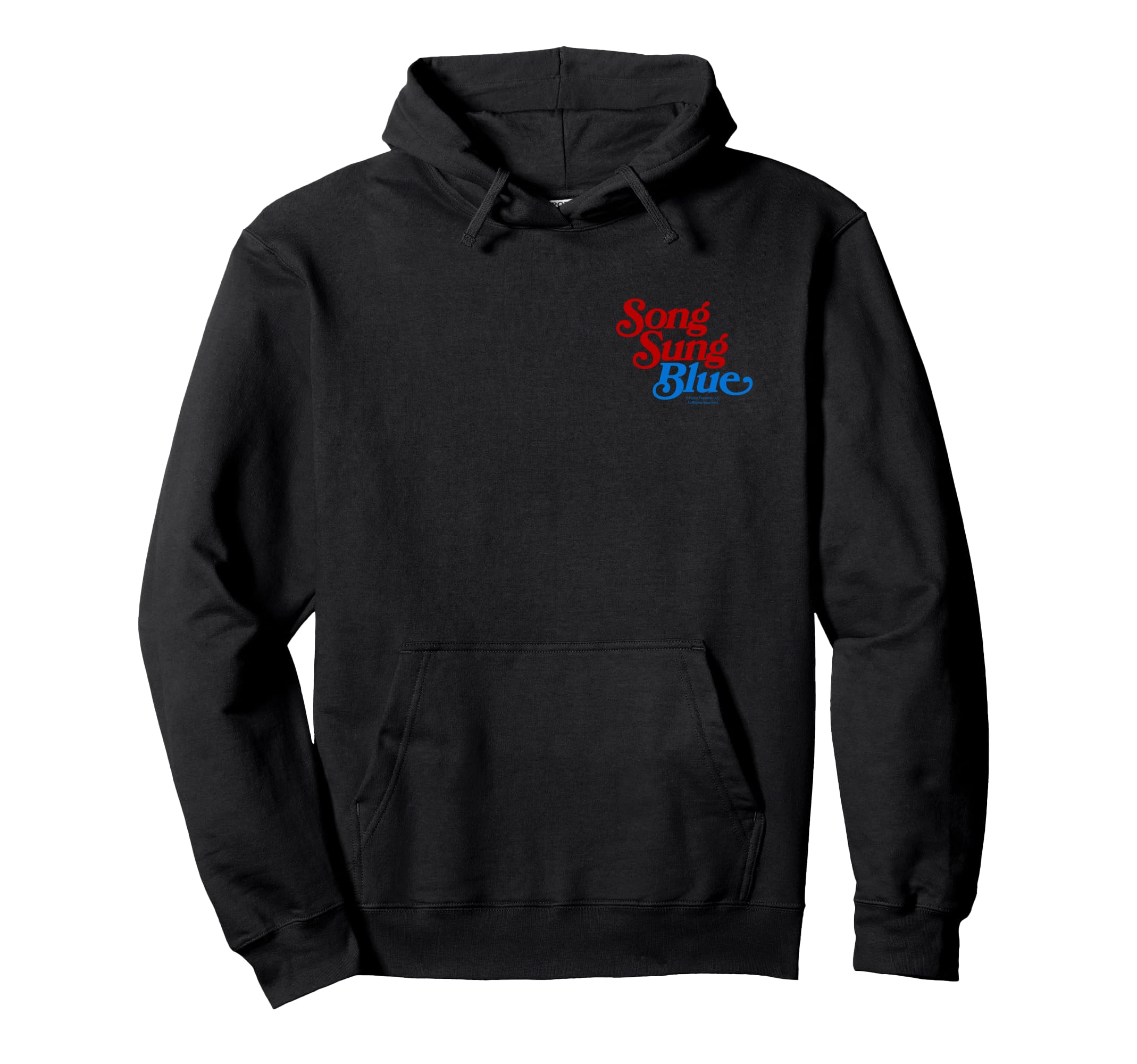 Song Sung Blue Pocket Hit Logo Hoodie - Graphic Print for Adults - T-Shirt, Sweatshirt, Hoodie