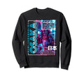 Osaka City 80S Synthwave Samurai Sweatshirt - Streetwear Style for Adults - T-Shirt, Sweatshirt, Hoodie