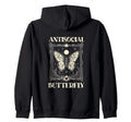 Antisocial Butterfly Gift Sweatshirt - Custom Art Print Unisex - T-Shirt, Sweatshirt, Hoodie