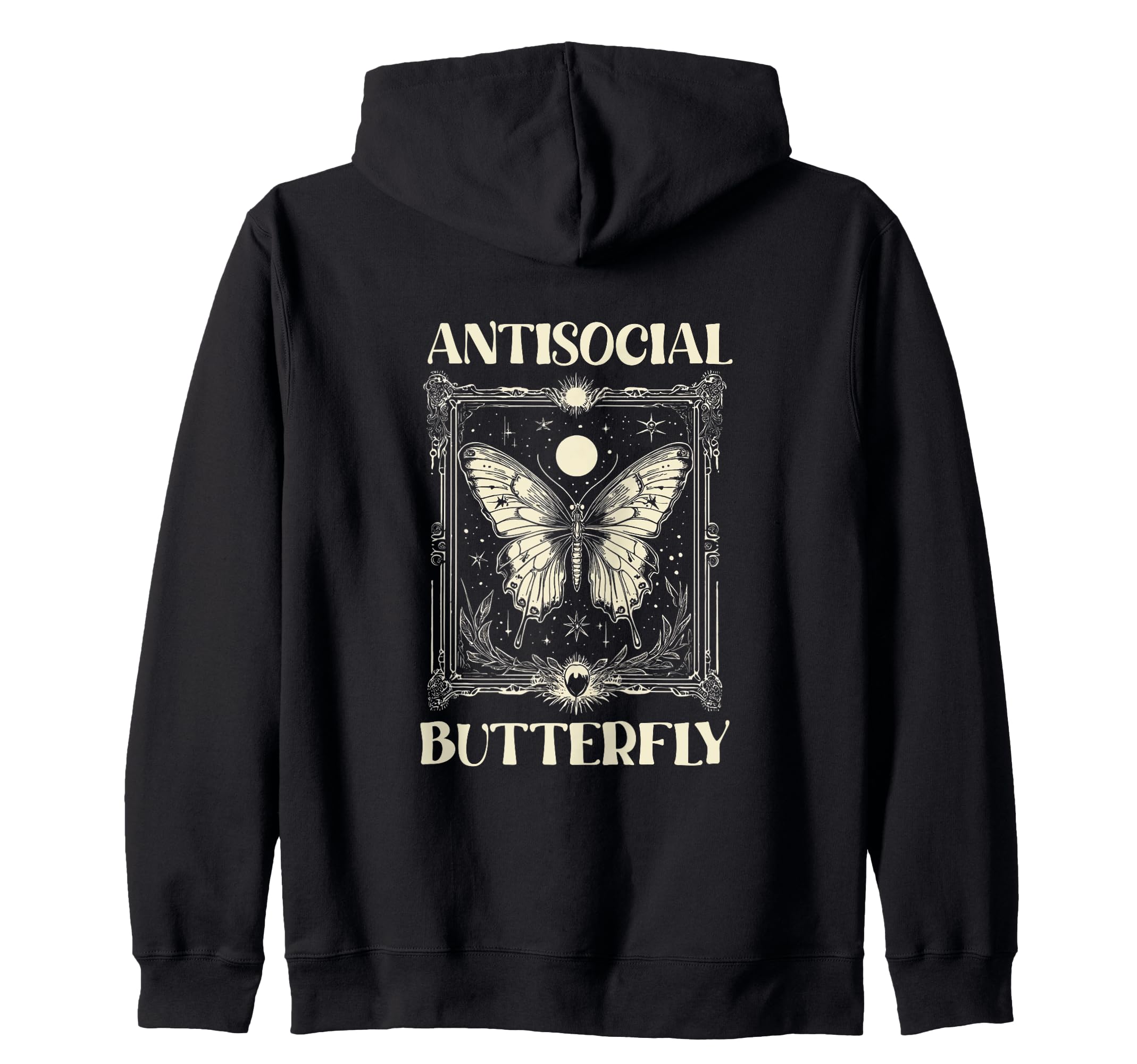 Antisocial Butterfly Gift Sweatshirt - Custom Art Print Unisex - T-Shirt, Sweatshirt, Hoodie