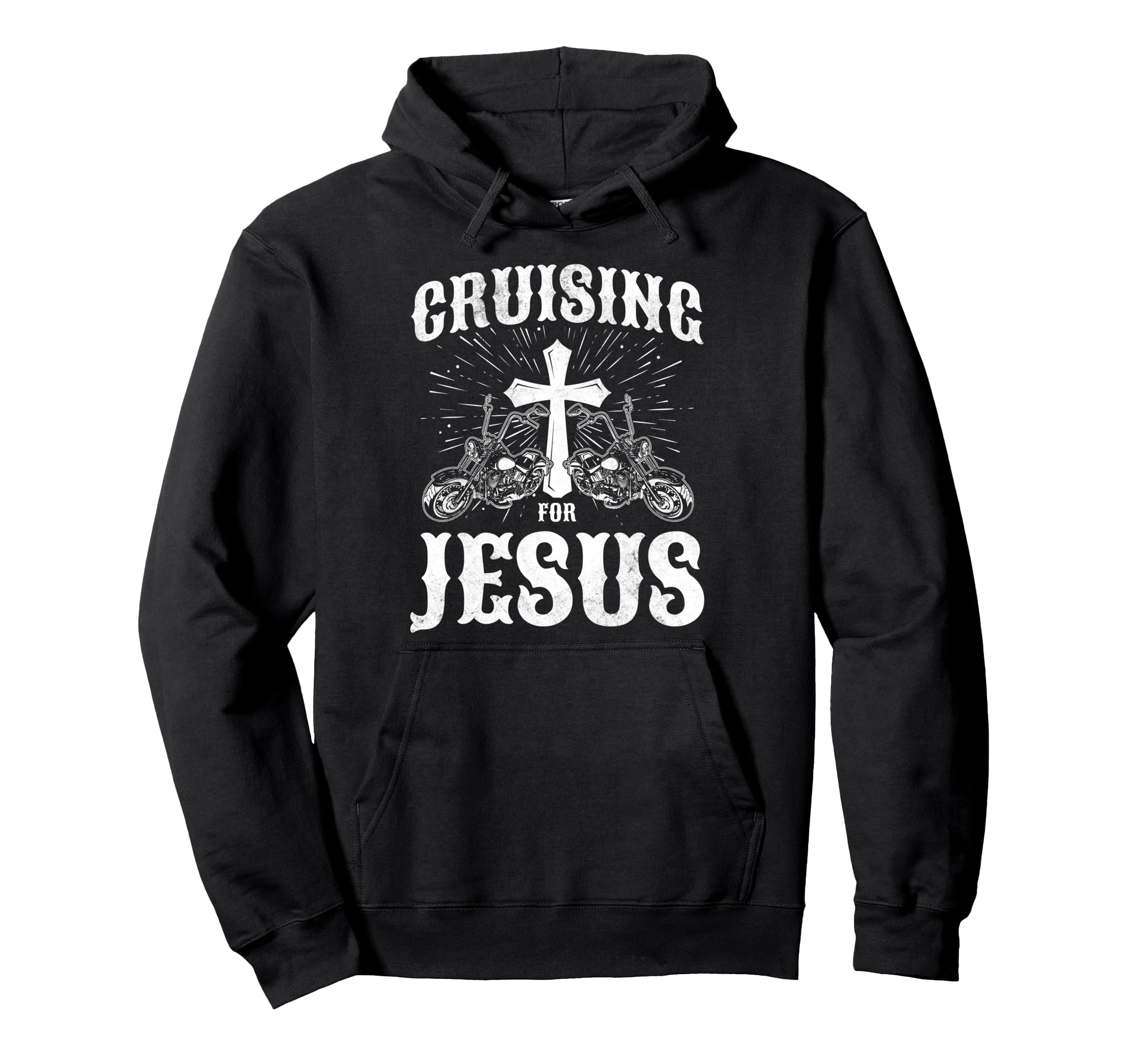 Christian Motorcycle Biker Cruising Hoodie - Unique Graphic for Adults - T-Shirt, Sweatshirt, Hoodie