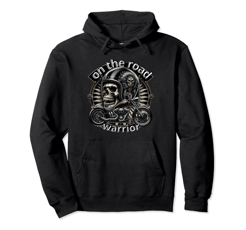 Custom Skull Helmet Custom Motorcycle Hoodie - Minimalist Print Men Women - T-Shirt, Sweatshirt, Hoodie