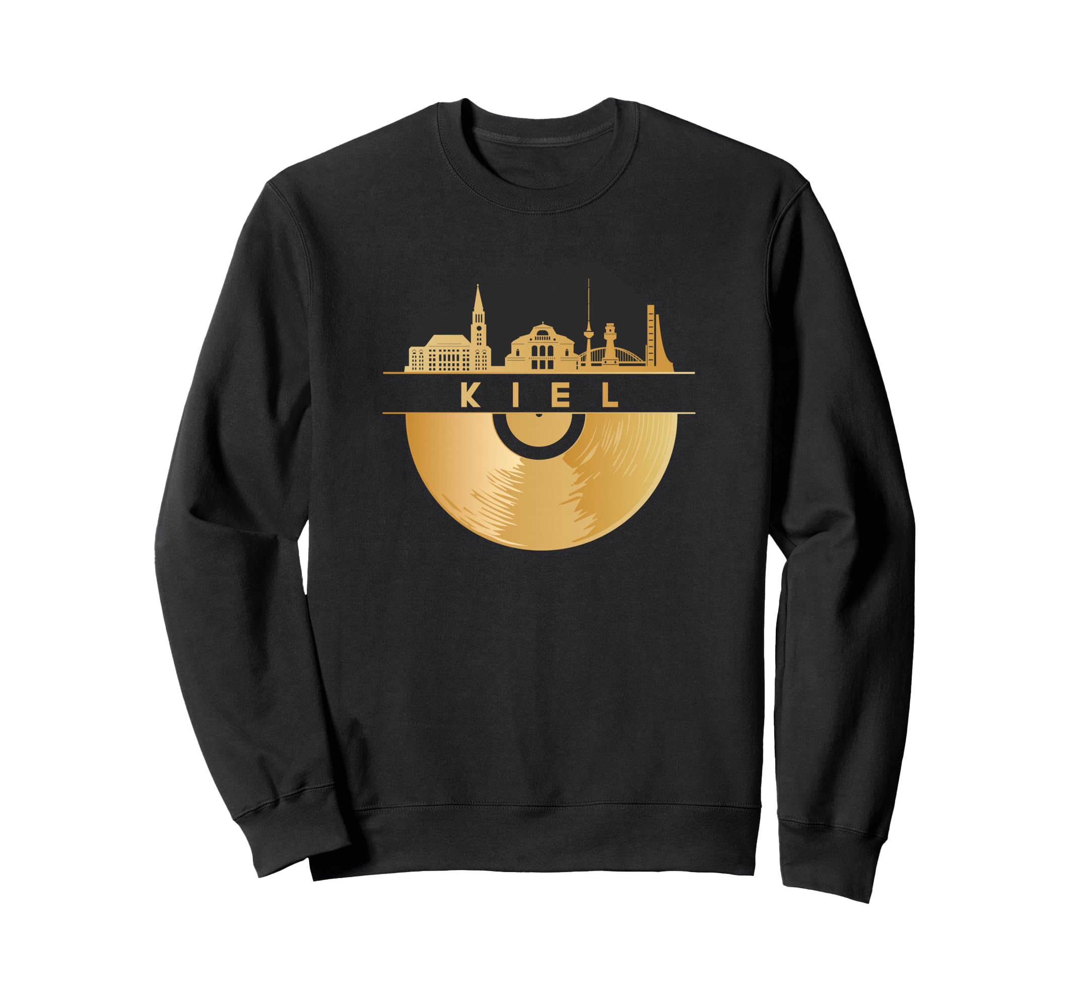 Vinyl Record Player Disco Music Sweatshirt - Graphic Print for Adults - T-Shirt, Sweatshirt, Hoodie