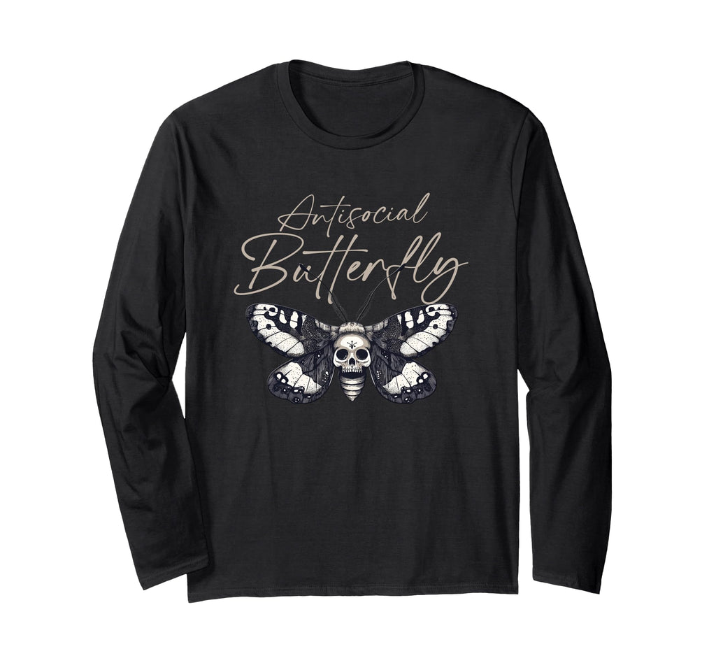 Antisocial Butterfly T-Shirt - Novelty Apparel for Adults - T-Shirt, Sweatshirt, Hoodie