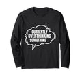 Thinker Introvert Anti Social Funny T-Shirt - Aesthetic Graphic Men Women - T-Shirt, Sweatshirt, Hoodie