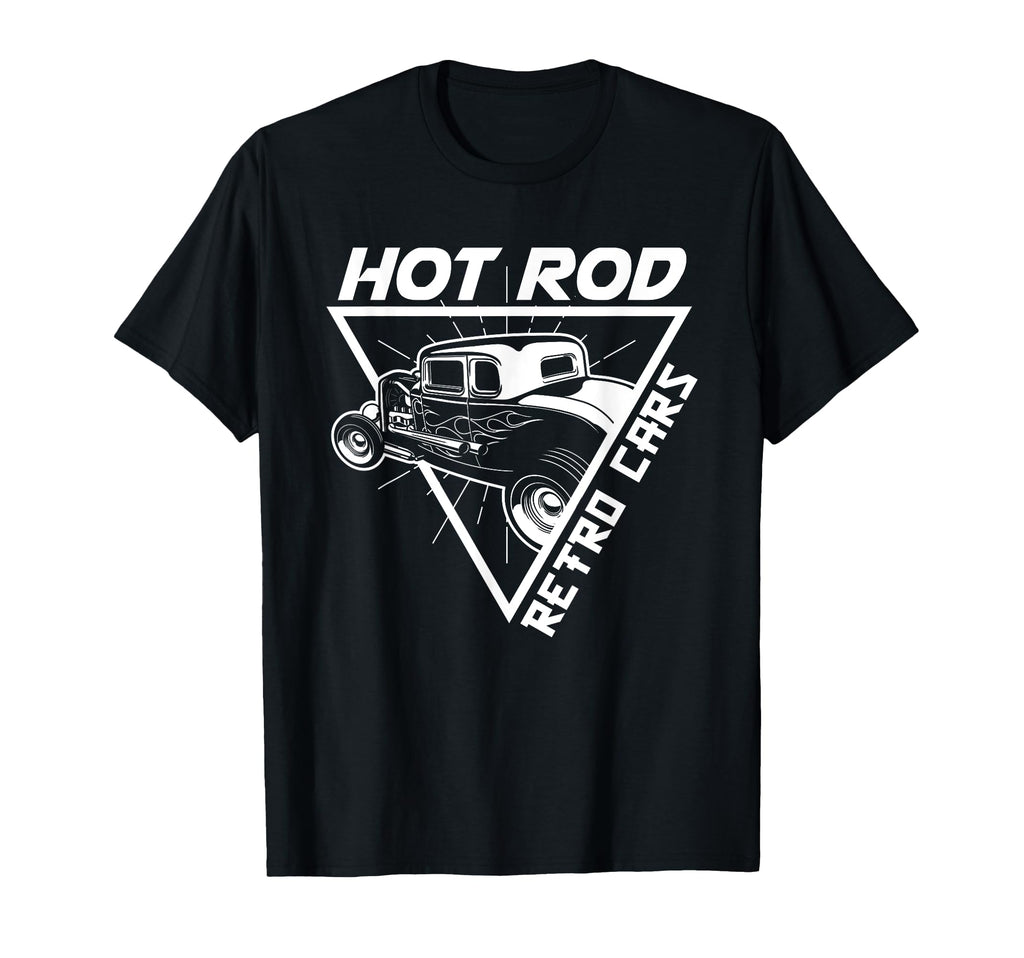 Hot Rod Cars Old American Automobile Hotrod T-Shirt - Graphic Print Unisex - T-Shirt, Sweatshirt, Hoodie
