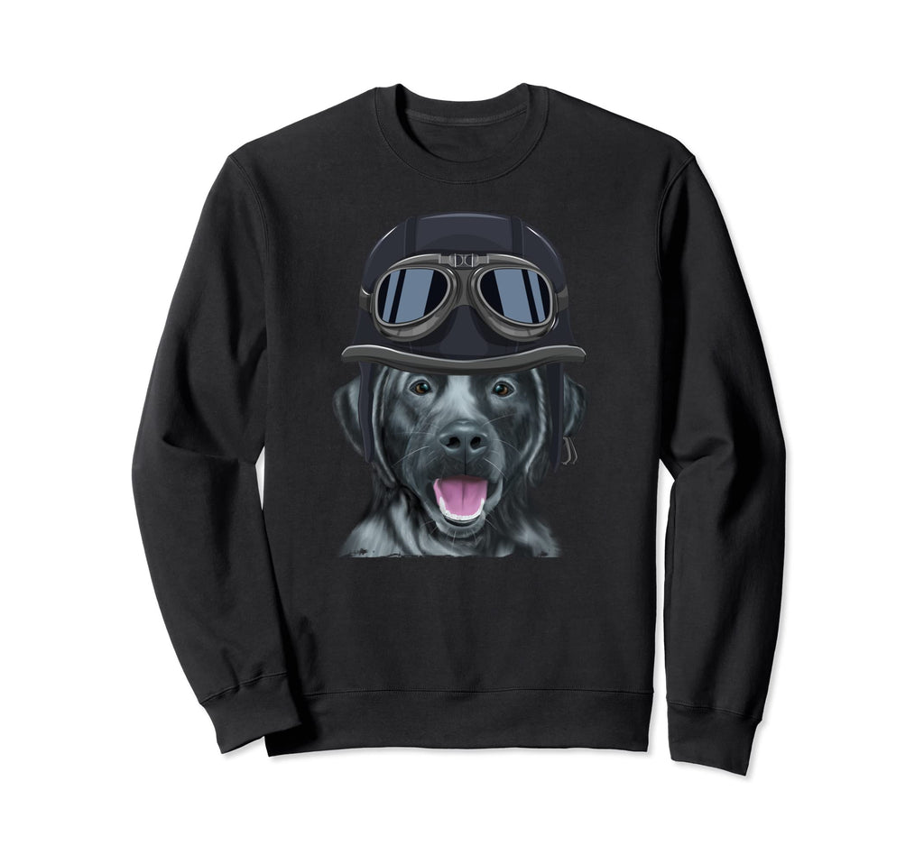Funny Motorcycle Helmet Black Sweatshirt - Aesthetic Graphic Unisex - T-Shirt, Sweatshirt, Hoodie