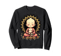 Buddha Meditating Peaceful Yoga Sweatshirt - Unique Graphic Unisex - T-Shirt, Sweatshirt, Hoodie