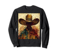 1950S Western Mexican Cowboy Sombrero Sweatshirt - Custom Art Print Unisex - T-Shirt, Sweatshirt, Hoodie