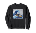 Cats Kanagawa Adventure Sweatshirt - Fun Novelty Design Men Women - T-Shirt, Sweatshirt, Hoodie