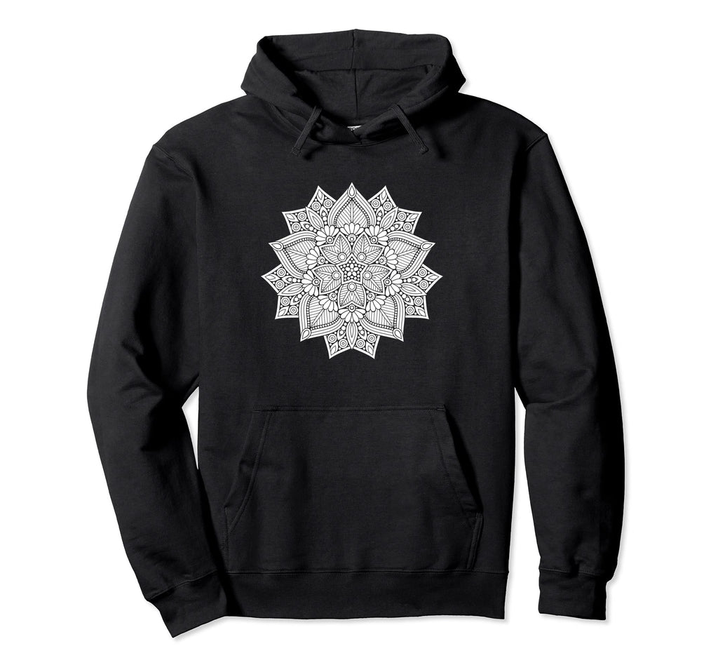 Mandala Meditation Spiritual Zen Hoodie - Minimalist Print Men Women - T-Shirt, Sweatshirt, Hoodie