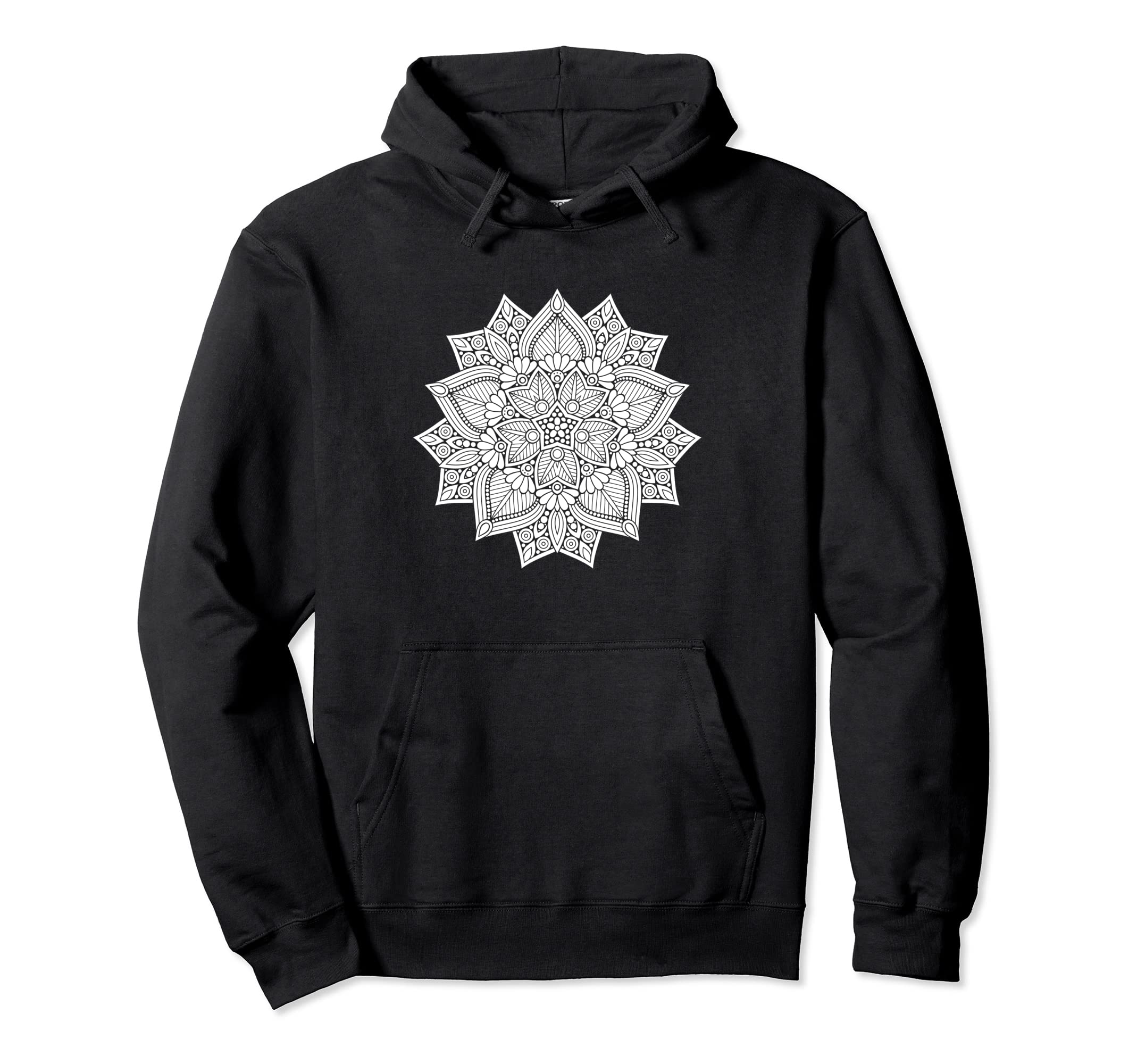 Mandala Meditation Spiritual Zen Hoodie - Minimalist Print Men Women - T-Shirt, Sweatshirt, Hoodie