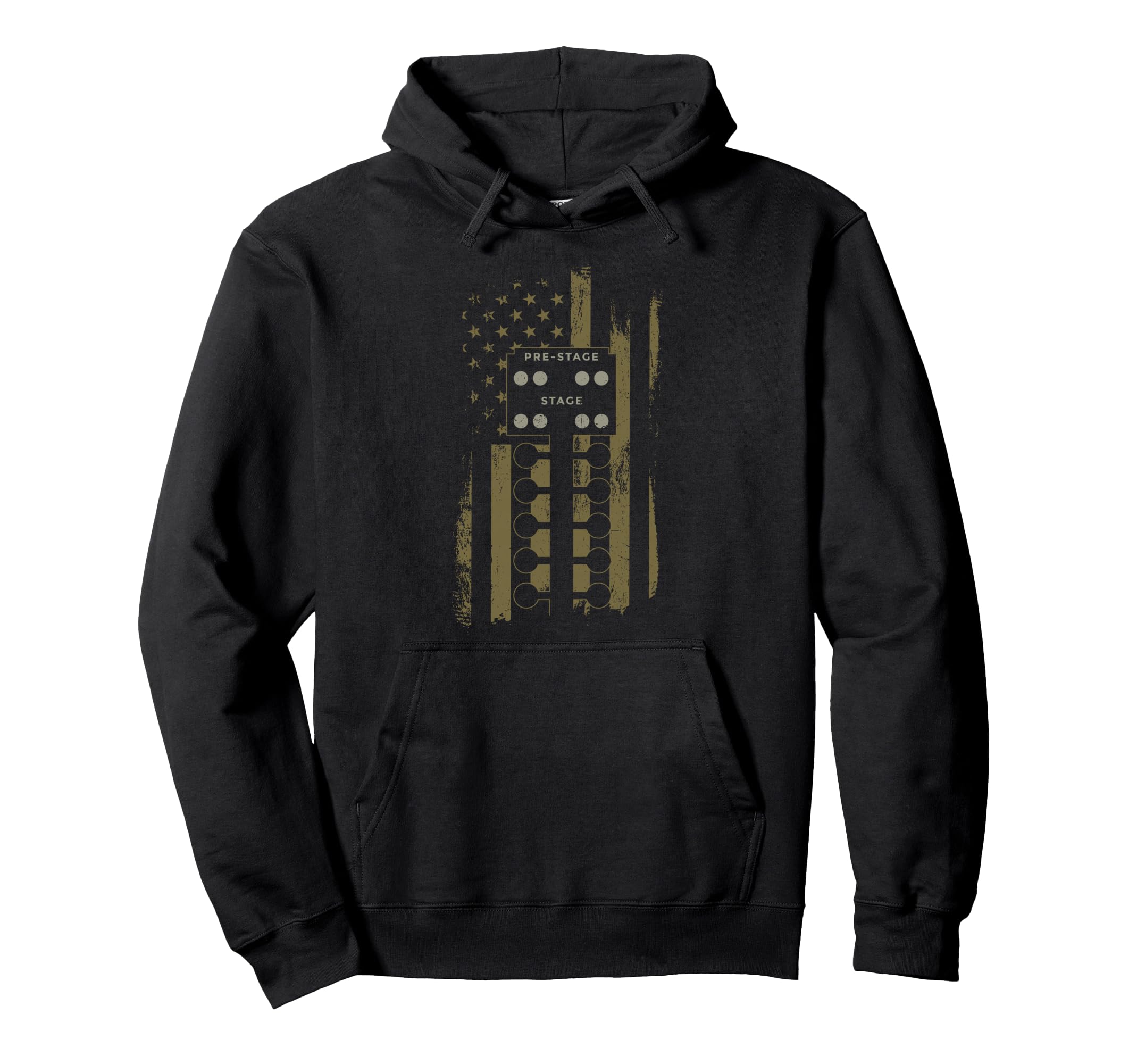 Drag Racing Race Car American Flag Camo Hoodie - Unique Graphic Men Women - T-Shirt, Sweatshirt, Hoodie