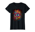 Psychedelic Third Eye Flower Colorful T-Shirt - Novelty Apparel Unisex - T-Shirt, Sweatshirt, Hoodie