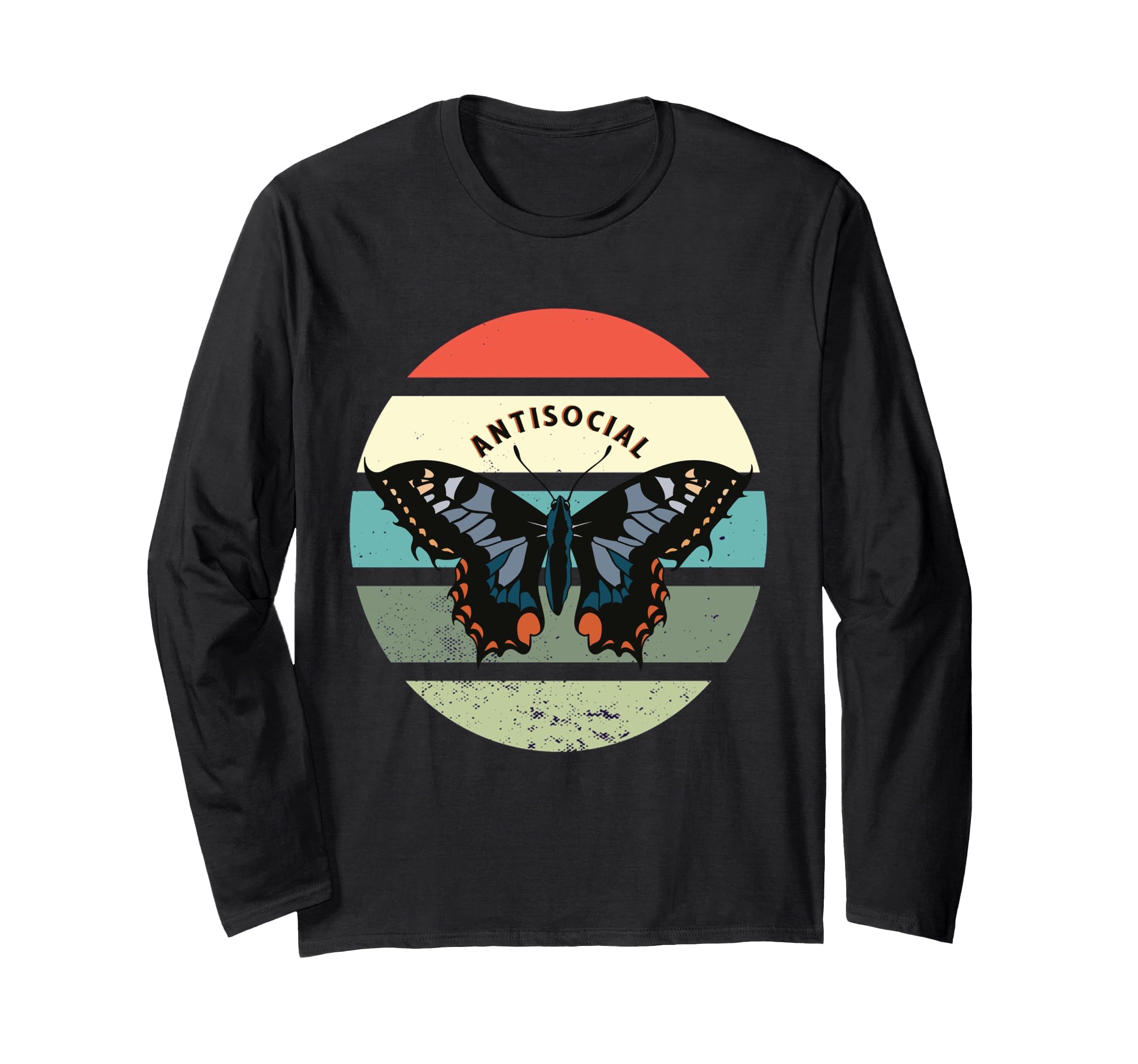 Fairy Womens Anti Social Butterfly T-Shirt - Streetwear Style Men Women - T-Shirt, Sweatshirt, Hoodie
