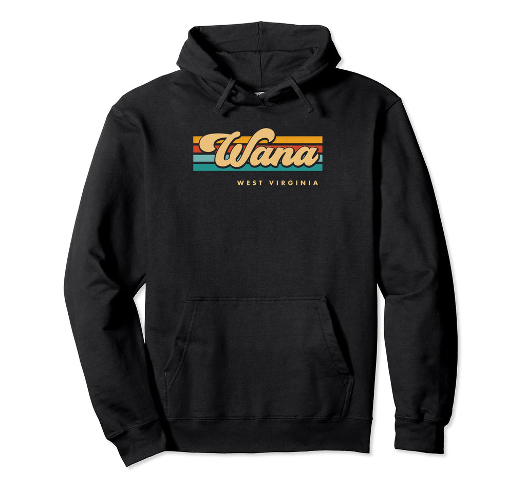 Sunset Stripes Wana West Virginia Hoodie - Trendy Graphic for Adults - T-Shirt, Sweatshirt, Hoodie