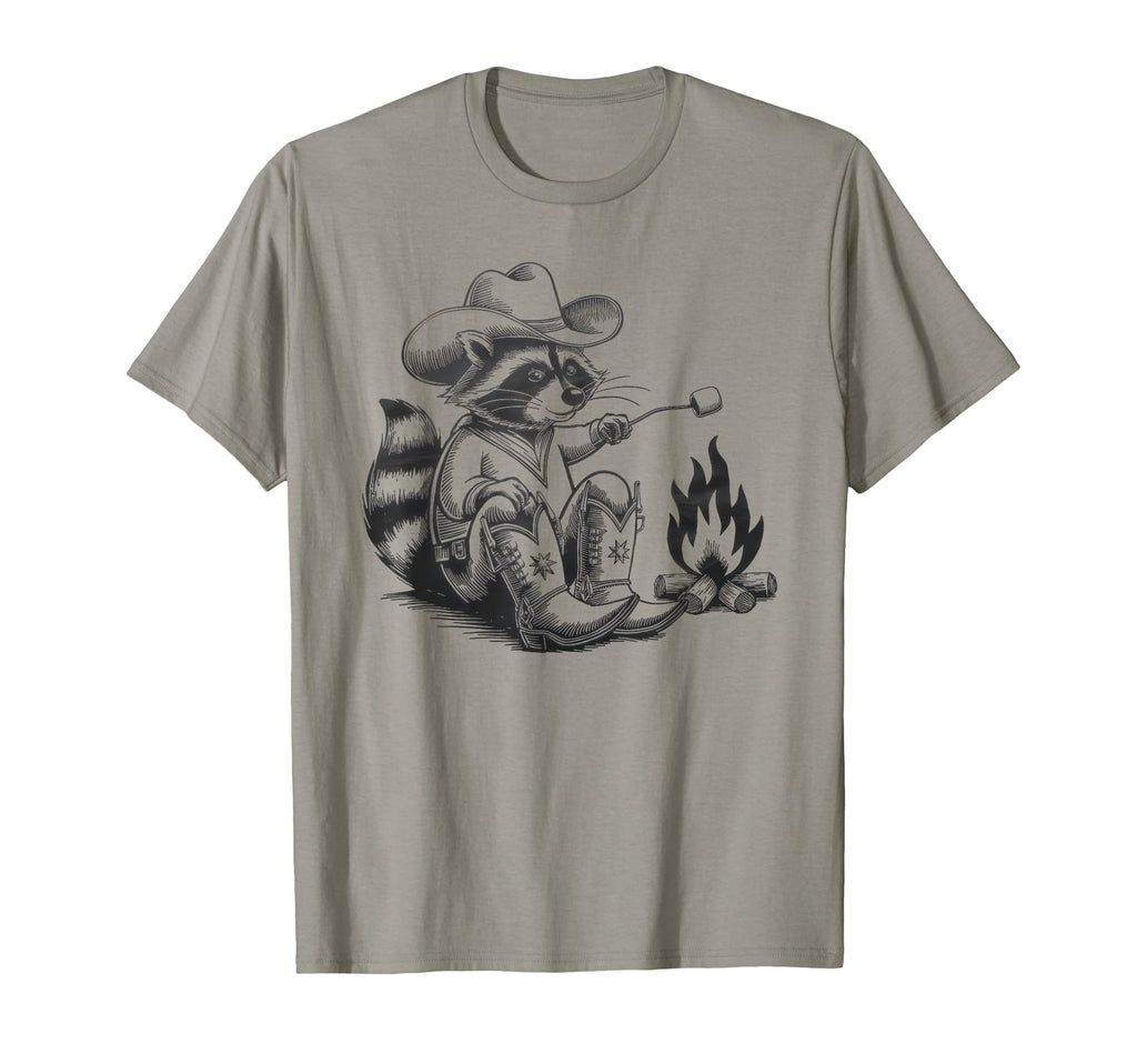 Raccoon 90S Country Music Western T-Shirt - Novelty Apparel for Adults - T-Shirt, Sweatshirt, Hoodie