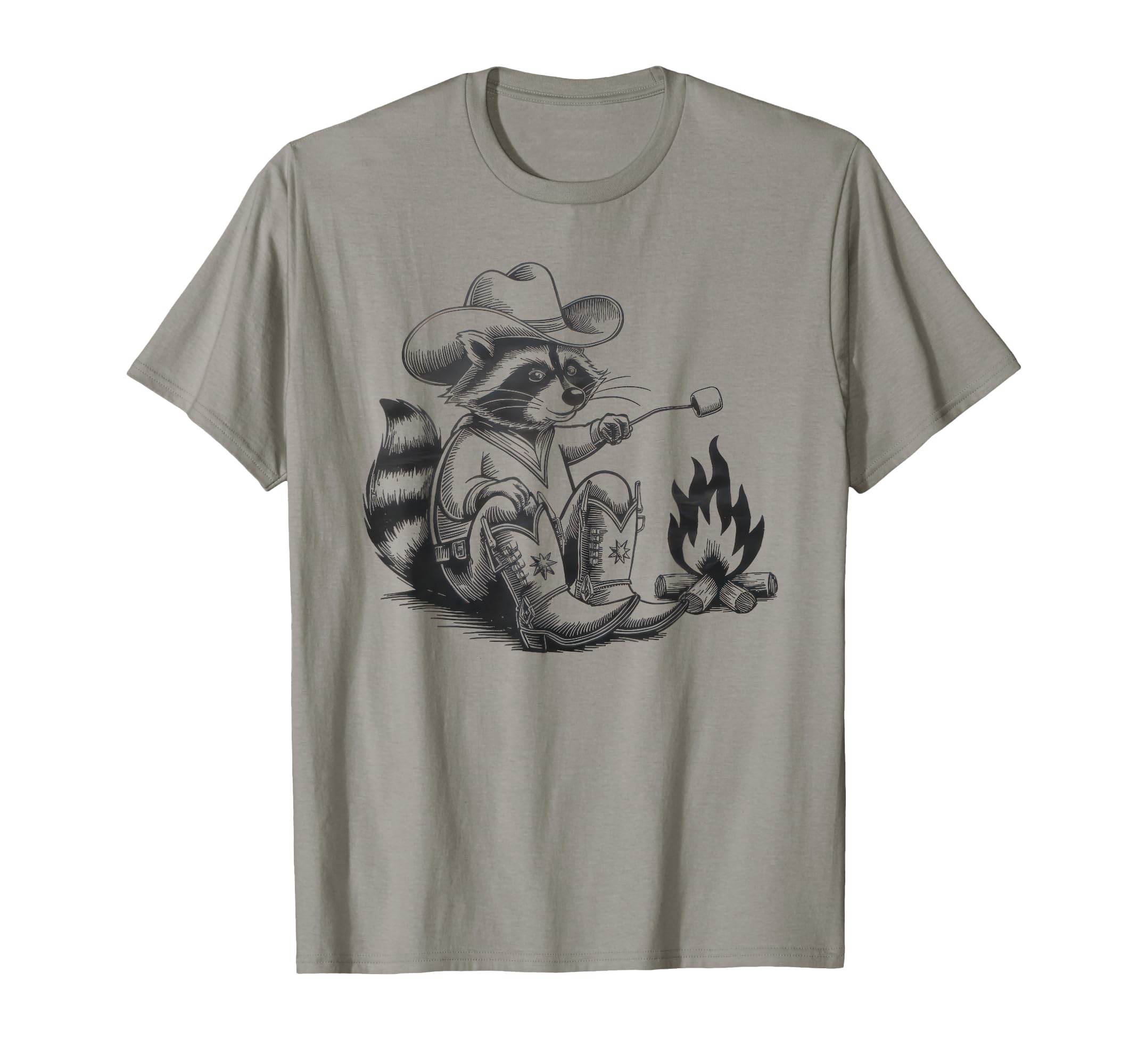 Raccoon 90S Country Music Western T-Shirt - Novelty Apparel for Adults - T-Shirt, Sweatshirt, Hoodie