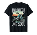 Two Wheels One Soul Motorcycle Rider T-Shirt - Trendy Graphic for Adults - T-Shirt, Sweatshirt, Hoodie