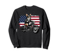Patriotic Chihuahua Motorcycle Sweatshirt - Casual Everyday Wear Men Women - T-Shirt, Sweatshirt, Hoodie