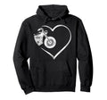 Motorcycle Biker Heart Hoodie - Novelty Apparel Men Women - T-Shirt, Sweatshirt, Hoodie