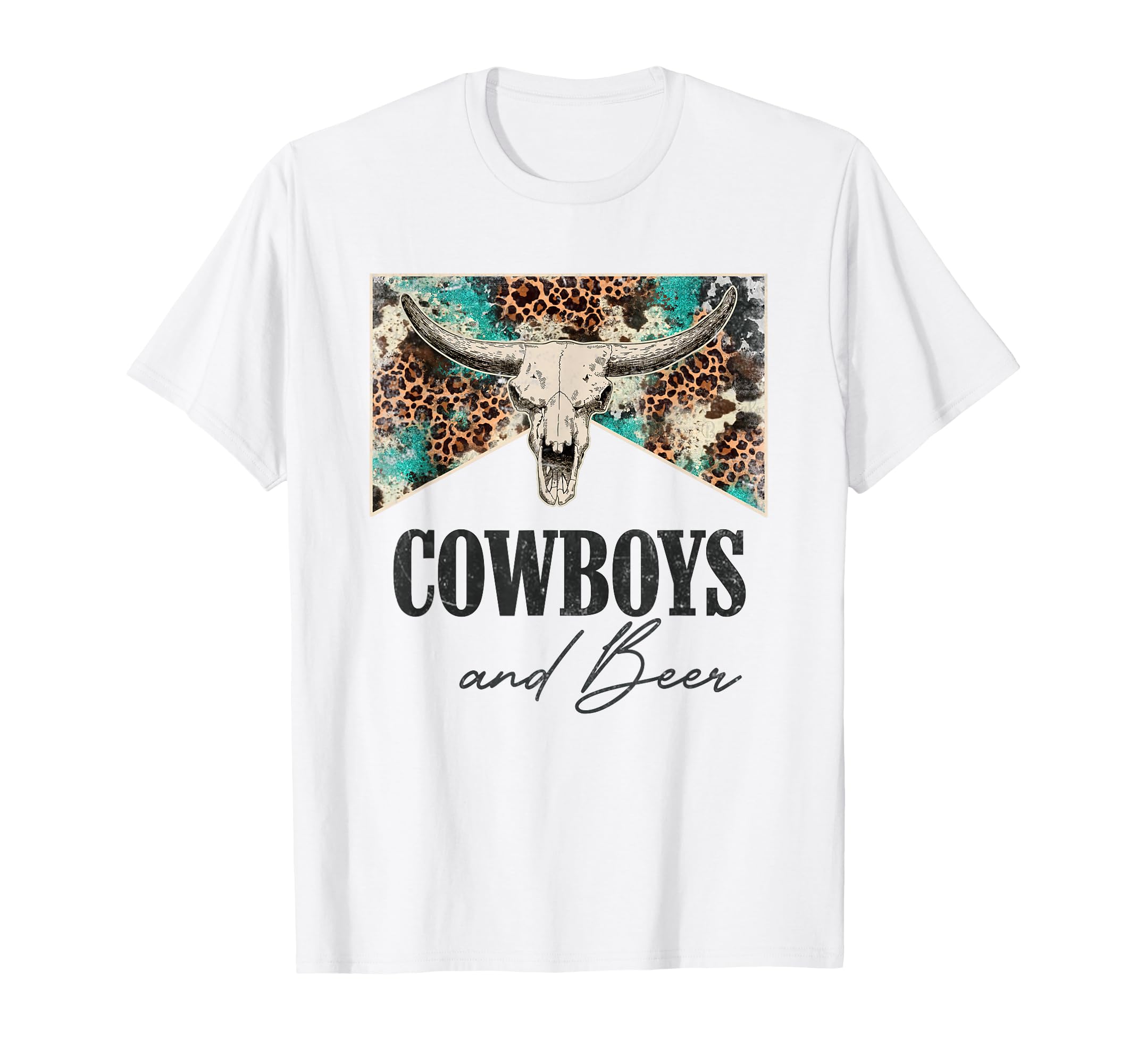 Leopard Western Life Country Bull T-Shirt - Minimalist Print Men Women - T-Shirt, Sweatshirt, Hoodie