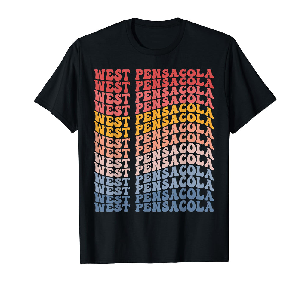 West Pensacola City Groovy T-Shirt - Trendy Graphic Men Women - T-Shirt, Sweatshirt, Hoodie