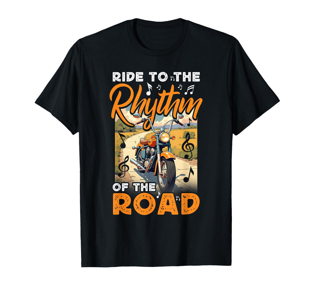 Motorcycle Rider Music Lover T-Shirt - Custom Art Print Men Women - T-Shirt, Sweatshirt, Hoodie