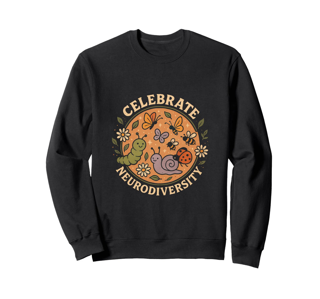 Neurodivergent Acceptance Bugs Sweatshirt - Casual Everyday Wear Men Women - T-Shirt, Sweatshirt, Hoodie