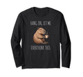 Hang Let Me Overthink This Funny Capybara T-Shirt - Novelty Apparel Unisex - T-Shirt, Sweatshirt, Hoodie