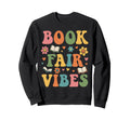 Book Fair Vibes Groovy School Sweatshirt - Aesthetic Graphic Unisex - T-Shirt, Sweatshirt, Hoodie