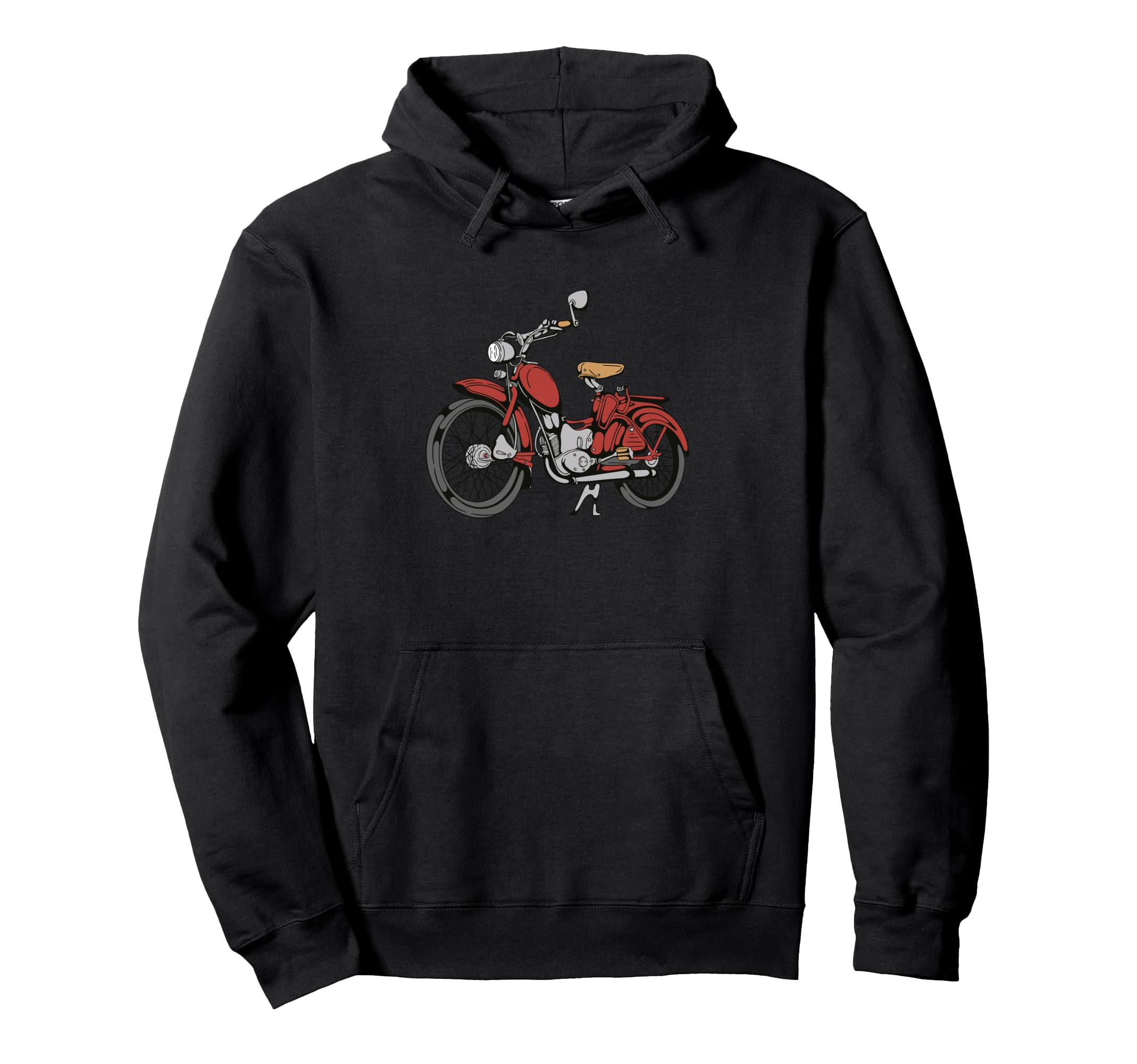 Red Motorcycle Hoodie - Unique Graphic Unisex - T-Shirt, Sweatshirt, Hoodie
