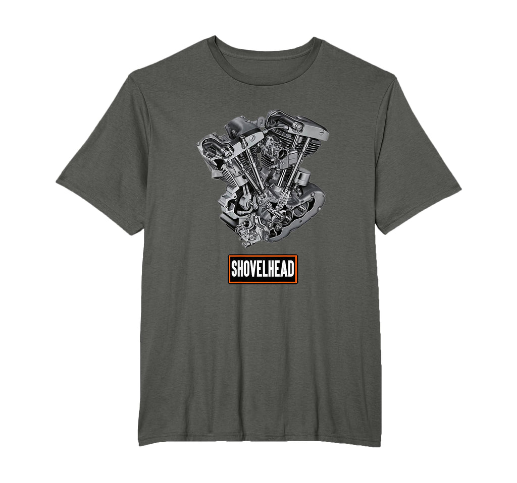 Hd Motorcycle Vtwin Shovelhead Engine T-Shirt - Novelty Apparel Men Women - T-Shirt, Sweatshirt, Hoodie