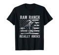 Ram Ranch Really Rocks Cowboy Horseback T-Shirt - Graphic Print Men Women - T-Shirt, Sweatshirt, Hoodie