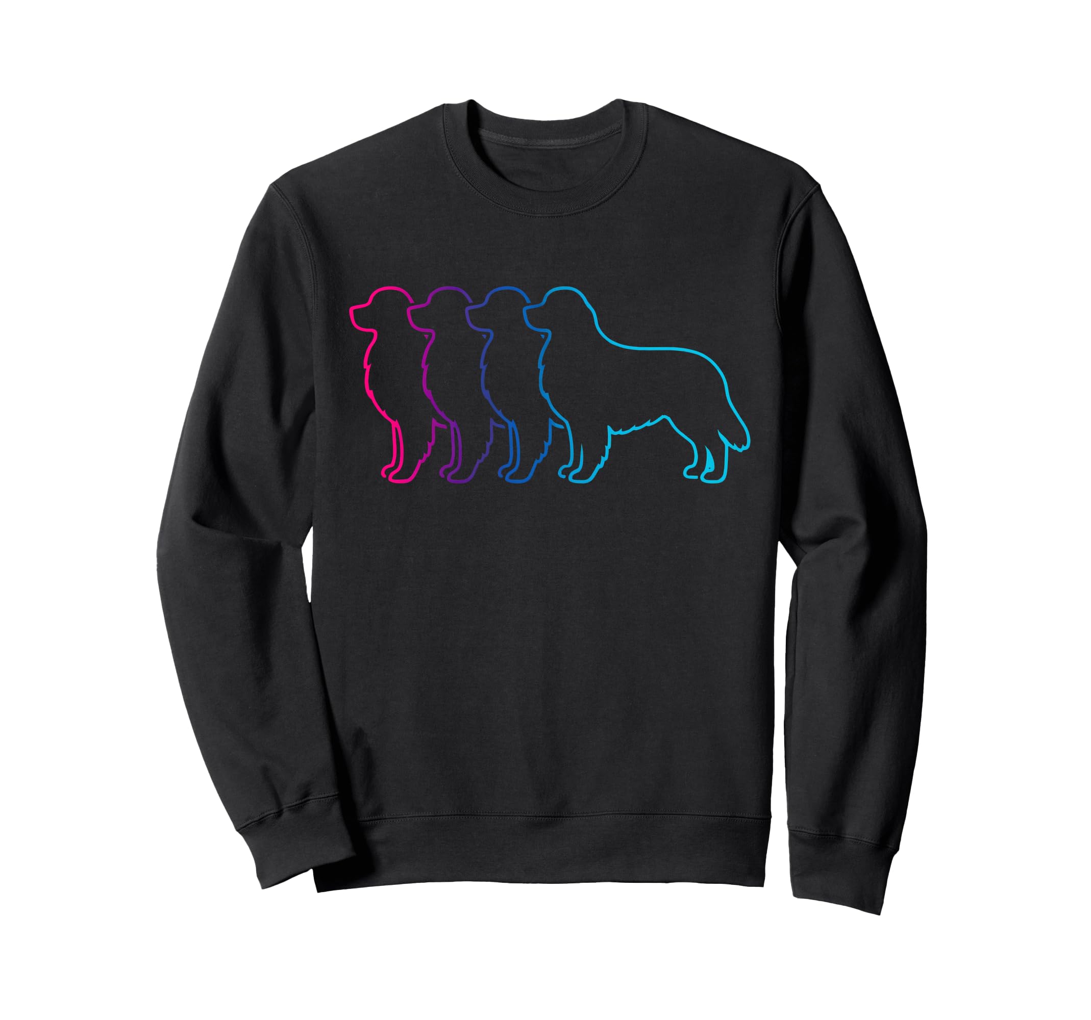 Golden Retriever Silhouette Sweatshirt - Casual Everyday Wear Men Women - T-Shirt, Sweatshirt, Hoodie