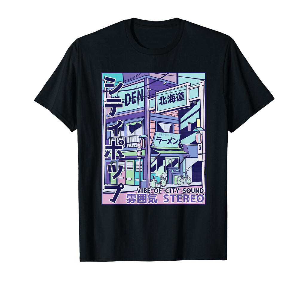 City Pop Aesthetic Vaporwave 80S T-Shirt - Minimalist Print Men Women - T-Shirt, Sweatshirt, Hoodie